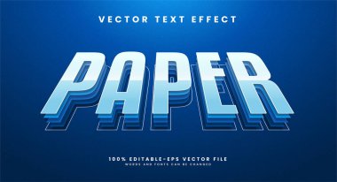 Katmanlı temalı kağıt düzenlenebilir metin biçimi efekti.