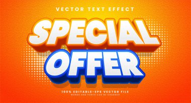 Özel teklif düzenlenebilir metin biçimi efekti, promosyon ihtiyaçları için uygun. 