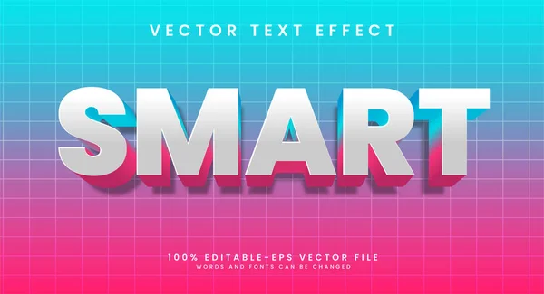 Smart Editable Vector Text Effect Minimalis Concept — Stock Vector