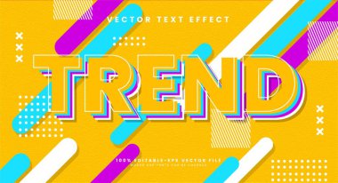 Klasik temalı tasarımlar için uygun basit katmanlı renklerle düzenlenebilir metin efekti eğilimi.