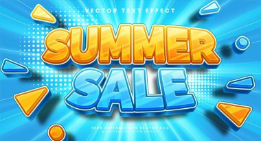 Yaz satışı düzenlenebilir metin efekti yaz etkinliğini kutlamak için uygun.