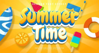 Yaz zamanı düzenlenebilir metin efekti yaz etkinliğini kutlamak için uygundur.