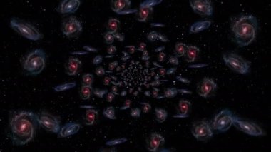 Evrendeki galaksiler. Yıldız kümeleri arasında uçmak.