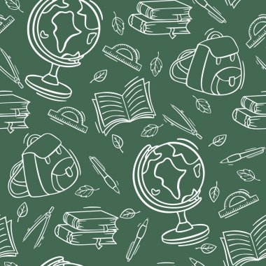 Elle çizilmiş kusursuz desen karalama stiliyle okula geri döndü. Okula sorunsuz bir şekilde dönüyorum..