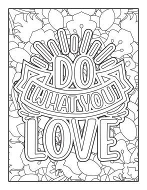 Motivasyon tırnak boyama sayfası. İlham verici tırnak boyama sayfası. Olumlu alıntılama sayfası. Olumlu tırnak boyama sayfası. İyi titreşimler. Yetişkinler için boyama kitabı. Motivasyonel küfür kelime renklendirme sayfası.