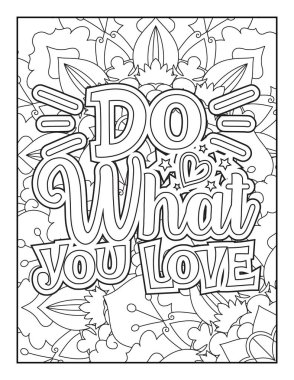 Motivasyon tırnak boyama sayfası. İlham verici tırnak boyama sayfası. Olumlu alıntılama sayfası. Olumlu tırnak boyama sayfası. İyi titreşimler. Yetişkinler için boyama kitabı. Motivasyonel küfür kelime renklendirme sayfası.