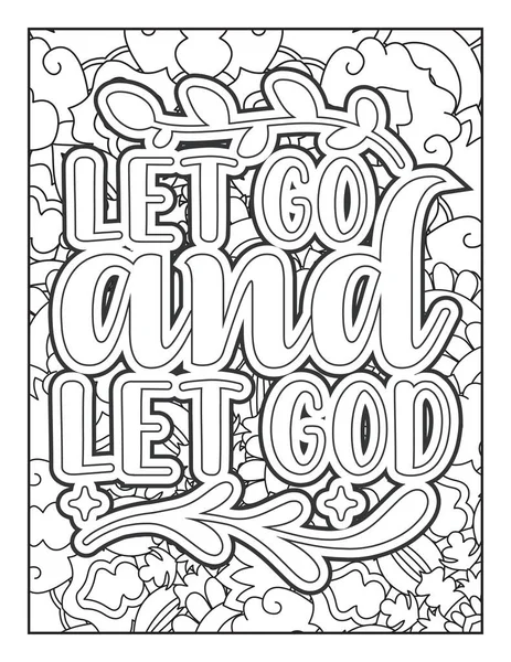 Citations Motivationnelles Coloriage Page Inspirational Cite Coloriage Page Affirmatif Cite — Image vectorielle