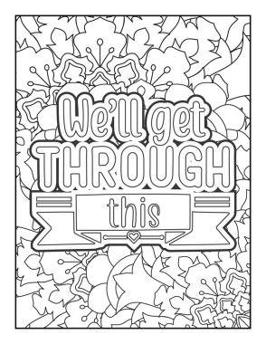 Motivasyon tırnak boyama sayfası. İlham verici tırnak boyama sayfası. Olumlu alıntılama sayfası. Olumlu tırnak boyama sayfası. İyi titreşimler. Yetişkinler için boyama kitabı. Motivasyonel küfür kelime renklendirme sayfası.