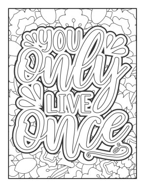 Motivasyon tırnak boyama sayfası. İlham verici tırnak boyama sayfası. Olumlu alıntılama sayfası. Olumlu tırnak boyama sayfası. İyi titreşimler. Yetişkinler için boyama kitabı. Motivasyonel küfür kelime renklendirme sayfası.