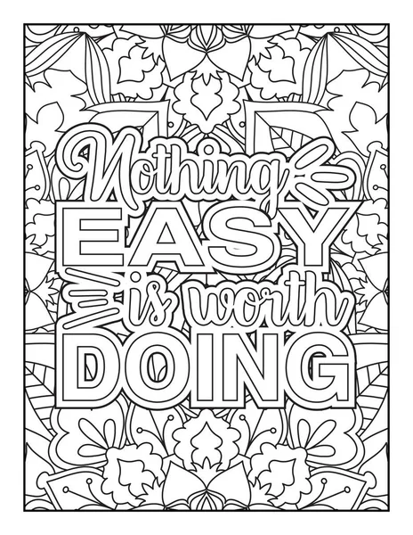 Easy Coloring Book for Adults Inspirational Quotes: Motivational