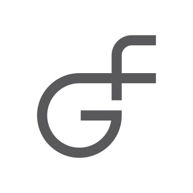 gf logo vektör tasarım şablonu
