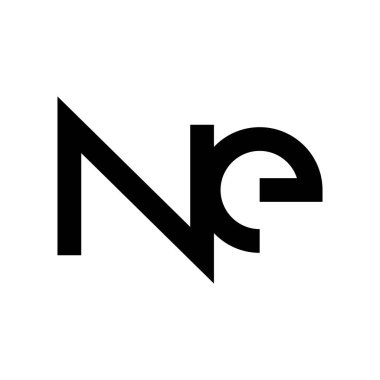 ne logo vektör tasarım şablonu