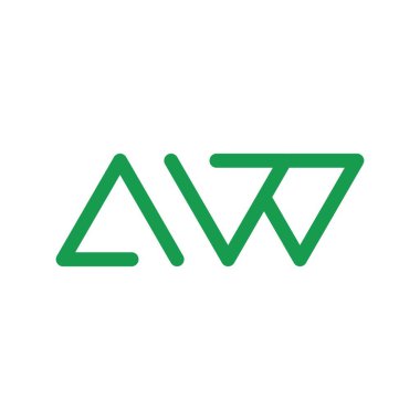 aw logo vektör tasarım şablonu