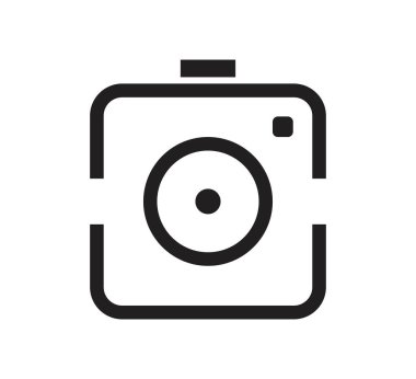 soyut kamera logo vektör tasarım şablonu