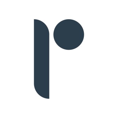 p logo vektör tasarım şablonu