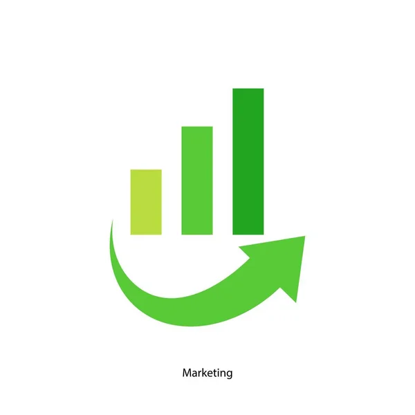 Modelo Design Vetor Logotipo Marketing —  Vetores de Stock