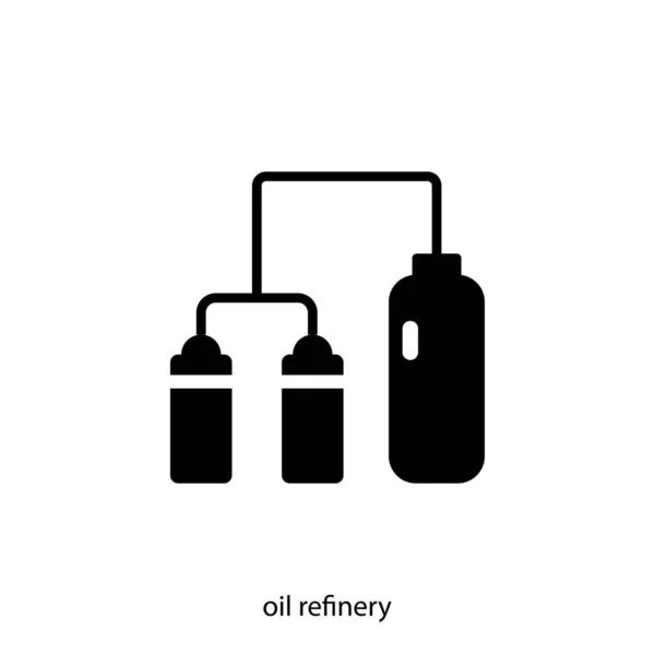 Modelo Projeto Vetorial Logotipo Refinaria Petróleo —  Vetores de Stock