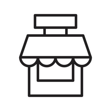 kiosk shop vektör tasarım şablonu