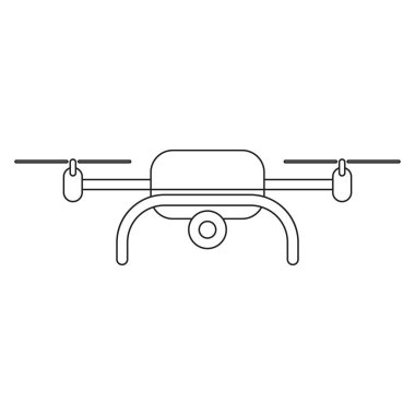 Drone hava kamerası vektör ikonu tasarım şablonu