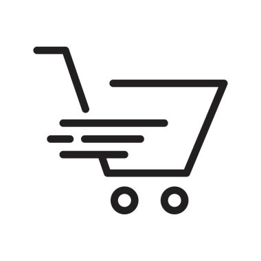 hızlı alışveriş arabası vektör şablonu tasarımı