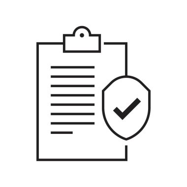 sigorta poliçesi vektör tasarım şablonu