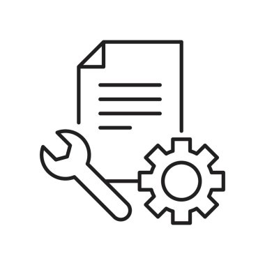 Teknik belge vektör tasarım şablonu