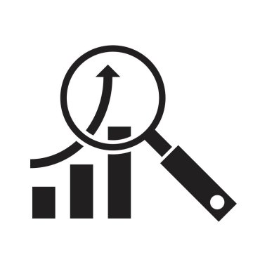 iş vektörü ikon tasarım şablonunu analiz et