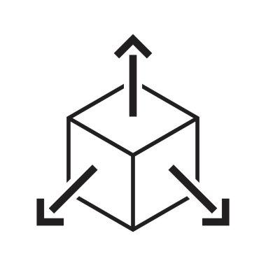 ev sahibi küp vektör ikonu tasarım şablonu