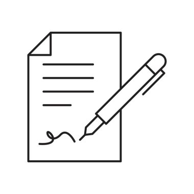 sözleşme imzalama vektör şablonu tasarımı