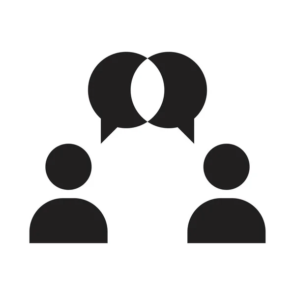 Konuşan insanlar vektör simgesi tasarım şablonu