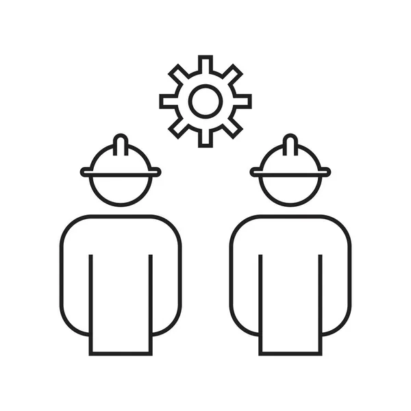 Engineering People Vector Icon Design Template — Stock Vector