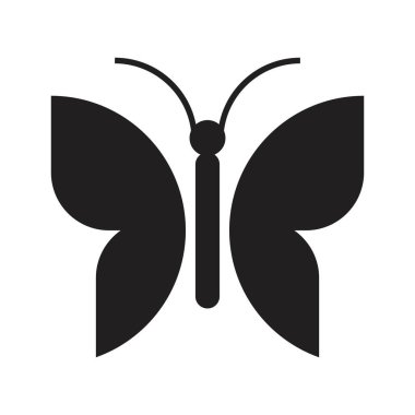 Kelebek simgesi vektör tasarımı