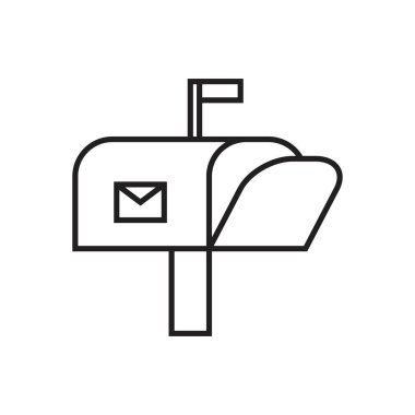 posta kutusu simgesi vektör tasarımı