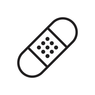 Yara etiketi simgesi vektör tasarımı