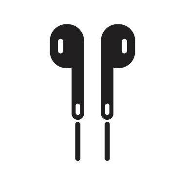 Kulaklık simgesi vektör tasarımı