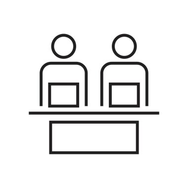 yardımcı çalışma simgesi vektör tasarımı