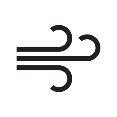 rüzgar simgesi vektör tasarımı