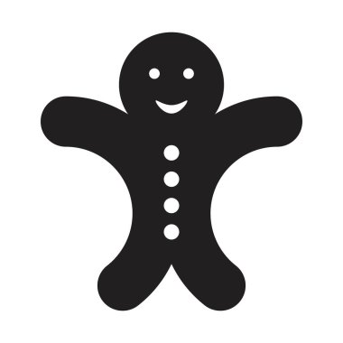 Zencefilli ekmek adam simgesi vektör tasarımı