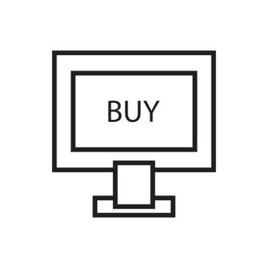 çevrimiçi sipariş ikon vektör tasarımı