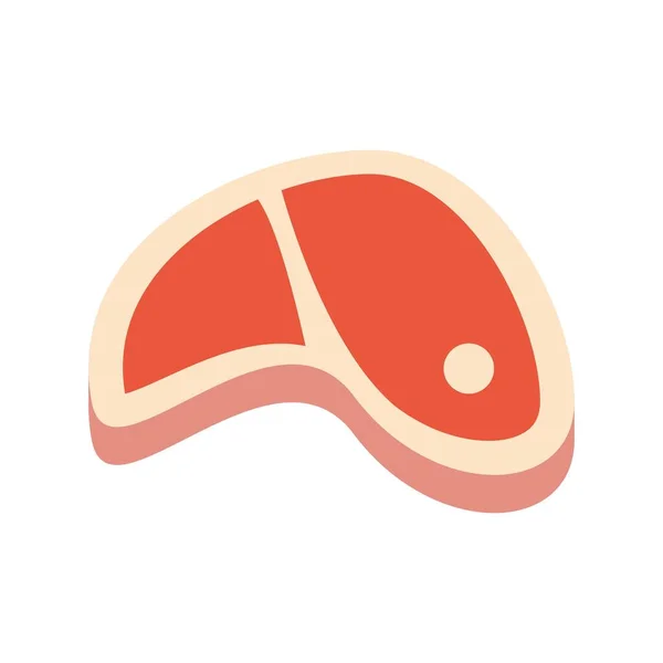 Carne Plana Clipart Vector Ilustración — Archivo Imágenes Vectoriales