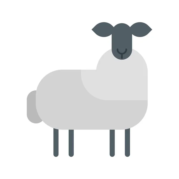 Sheep Flat Clipart Vector Illustration — Stock Vector