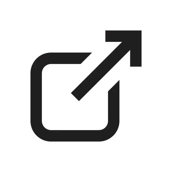 Externer Link Icon Vektor Sign Design — Stockvektor