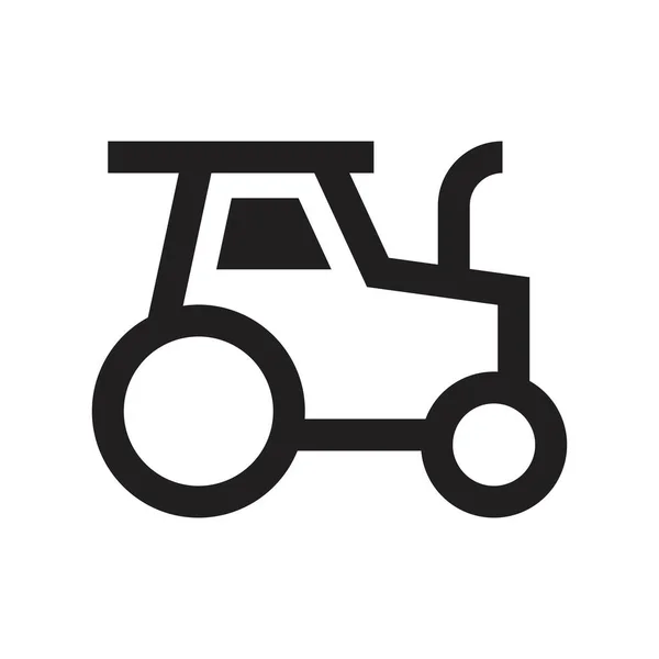 Tractor Icono Vector Signo Diseño — Archivo Imágenes Vectoriales