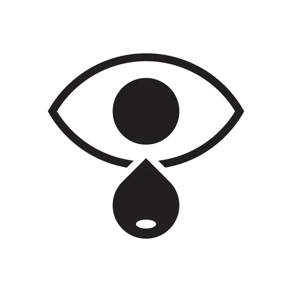 Іконка Сльозами Очей Векторний Дизайн — стоковий вектор