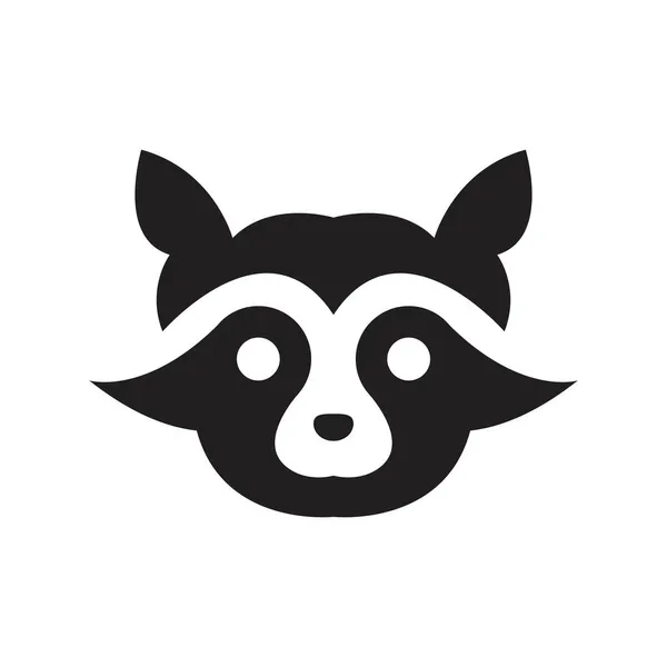 Raccoon Icon Vector Sign Design — Stock Vector