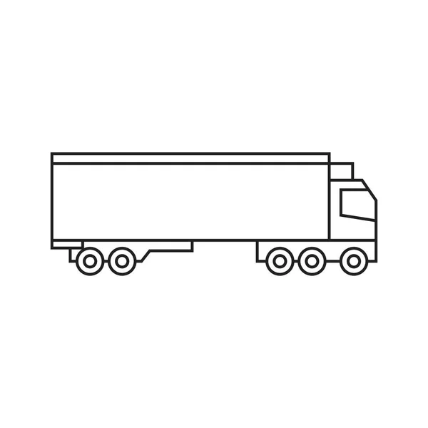 货车图标矢量标志设计 — 图库矢量图片