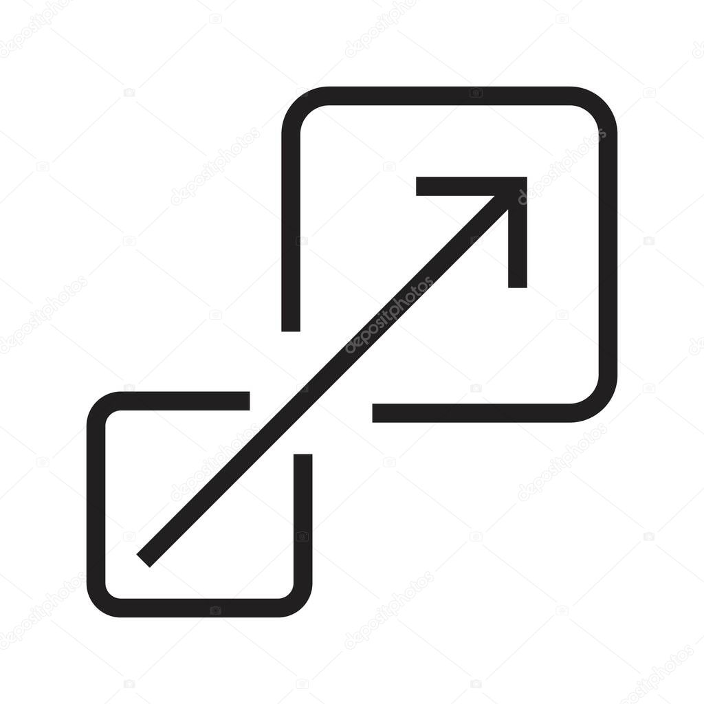 scalability icon vector sign design