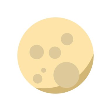 Ay düz Clipart vektör çizimi