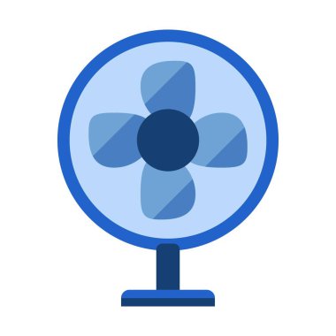 air fan düz clipart vektör çizimi