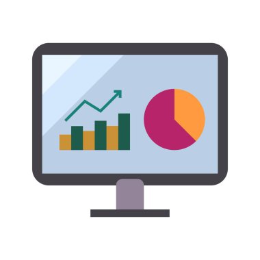 panel düz clipart vektör illüstrasyonunu izle